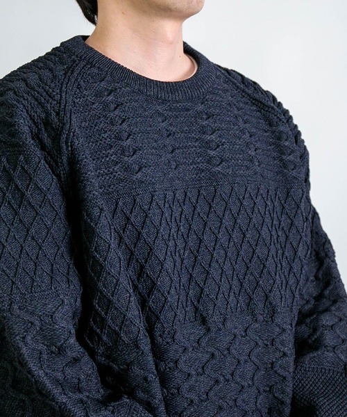 nanamica（ナナミカ）の「[nanamica] Crew Neck Sweater / クルーネックセーター（ニット/セーター・メンズ・ネイビー・S/M）」の8枚目の写真