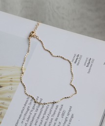 colleca la（コレカラ）の「ウェイビーライン チェーンアンクレット（アンクレット）」