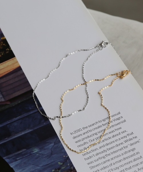 colleca la（コレカラ）の「ウェイビーライン チェーンアンクレット（アンクレット・レディース・ゴールド/シルバー・FREE）」の6枚目の写真
