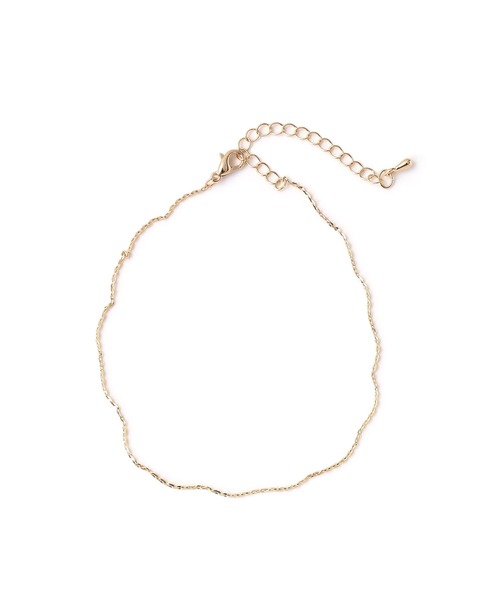 colleca la（コレカラ）の「ウェイビーライン チェーンアンクレット（アンクレット・レディース・ゴールド/シルバー・FREE）」の8枚目の写真