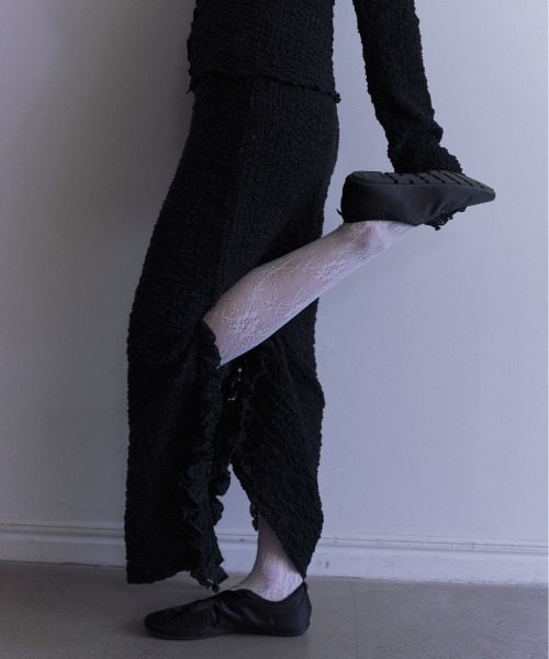 新品】HONEY MI HONEY ニットタイトスカート ブラック