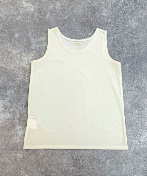 fredy emue(フレディエミュ)の「ベロアタンクトップ(タンクトップ・レディース・クリーム/ブラック/ブラウン/ピンク・38)」の21枚目の写真