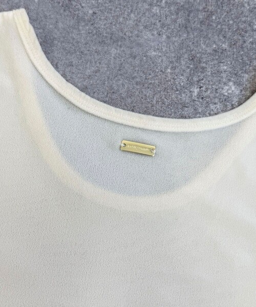 fredy emue(フレディエミュ)の「ベロアタンクトップ(タンクトップ・レディース・クリーム/ブラック/ブラウン/ピンク・38)」の20枚目の写真