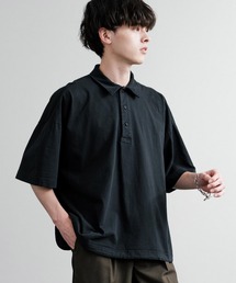 Audience（オーディエンス）の「Audience オーディエンス ピグメントUSAコットン16/-天竺8.45オンスハーフスリーブドローコードバルーンポロシャツ AUD6627（ポロシャツ・メンズ）」