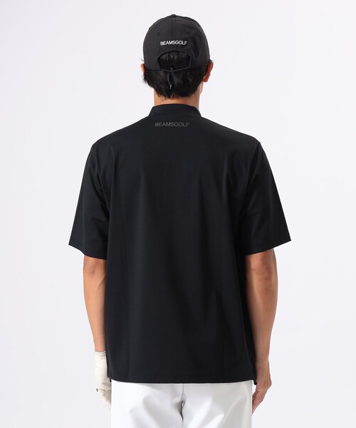 ORANGE LABEL / ハーフジップ 裾ドローコード モックネックシャツ