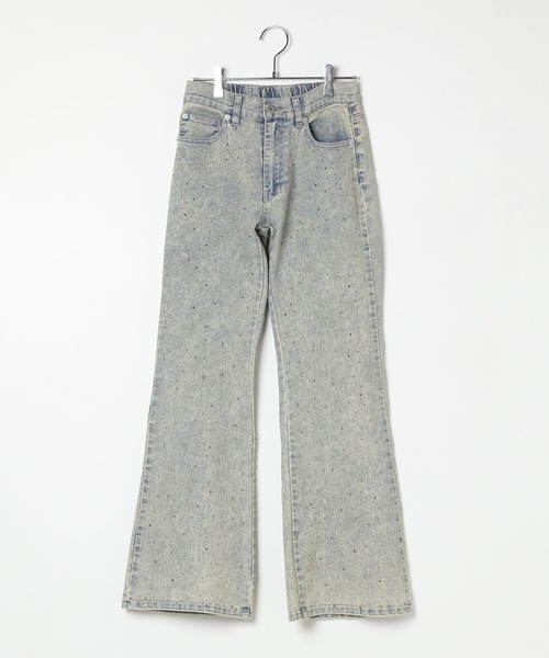 3.3 Field Trip （3.3フィールドトリップ）の「3.3 Field Trip／キラキラフレアデニムパンツ（デニムパンツ・レディース・ブルー/ブラック・FREE）」の9枚目の写真