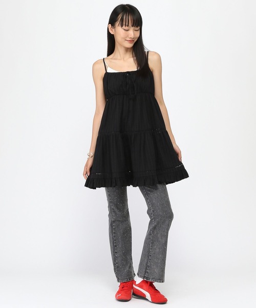 3.3 Field Trip （3.3フィールドトリップ）の「3.3 Field Trip／キラキラフレアデニムパンツ（デニムパンツ・レディース・ブルー/ブラック・FREE）」の22枚目の写真