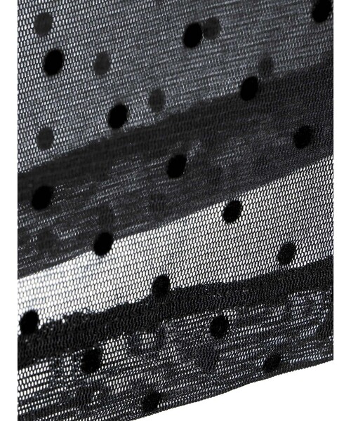 mizuiroind（ミズイロインド）の「mizuiro ind メッシュドットハイネックプルオーバー（Tシャツ/カットソー・レディース・ネイビー/ブラウン/ブラック/ネイビー系2・FREE）」の8枚目の写真