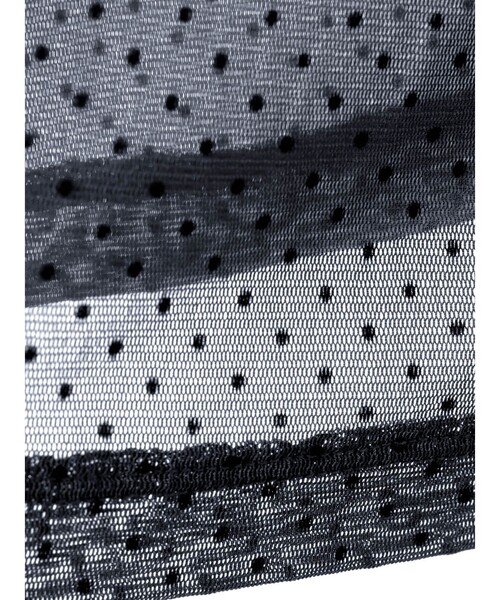 mizuiroind（ミズイロインド）の「mizuiro ind メッシュドットハイネックプルオーバー（Tシャツ/カットソー・レディース・ネイビー/ブラウン/ブラック/ネイビー系2・FREE）」の9枚目の写真