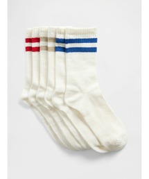 GAP（ギャップ）の「ストライプ クルーソックス 3足セット (キッズ)（ソックス/靴下・キッズ）」