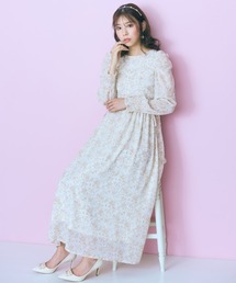 marun | ＜大きいサイズ＞シャーリングデザインワンピース　marun(ワンピース)