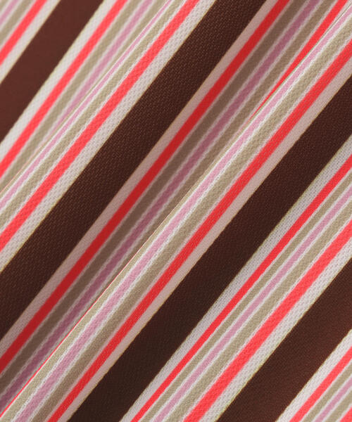 MASTER BUNNY EDITION（マスターバニーエディション）の「【MASTER BUNNY EDITION】エアロクールピケマルチストライププリント半袖ポロシャツ（ポロシャツ・レディース・ブルー/ベージュ・LARGE/MEDIUM）」の10枚目の写真