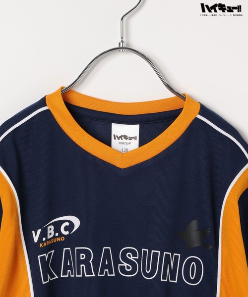 FOUND GOOD（ファウンドグッド）の「ハイキュー!!/KユニフォームT（Tシャツ/カットソー・キッズ・ネイビー/ブラック/ホワイト系5/レッド系5・120cm/140cm）」の6枚目の写真