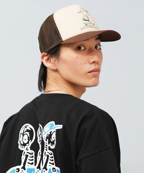 TOY MACHINE(トイ マシーン)の「TOY MACHINE/トイマシーン TMC SKB3 SECT TRUCKER CAP キャップ 252045007(キャップ・メンズ・ブラック/ホワイト/ブラウン/ネイビー・FREE)」の3枚目の写真