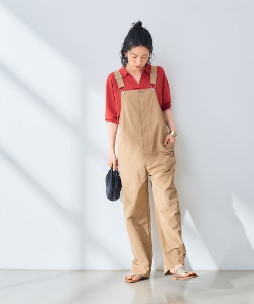 CROSS FUNCTION（クロスファンクション）の「《UV/吸水速乾》エブ楽 イージーサロペット【CROSS FUNCTION/クロスファンクション】（サロペット/オーバーオール・レディース・ベージュ/ブラック・L/M）」の16枚目の写真