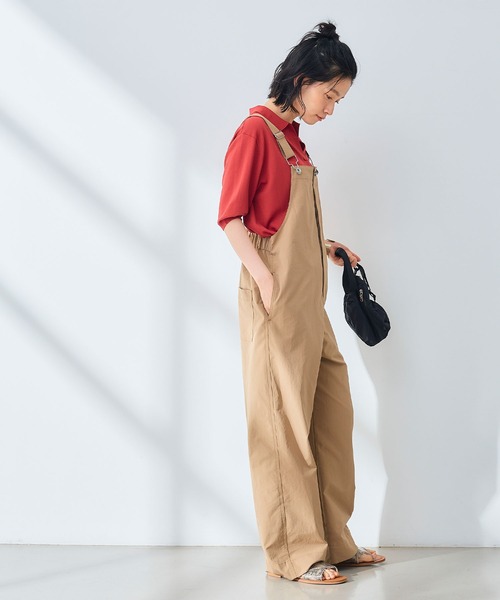 CROSS FUNCTION（クロスファンクション）の「《UV/吸水速乾》エブ楽 イージーサロペット【CROSS FUNCTION/クロスファンクション】（サロペット/オーバーオール・レディース・ベージュ/ブラック・L/M）」の14枚目の写真