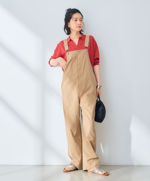 CROSS FUNCTION（クロスファンクション）の「《UV/吸水速乾》エブ楽 イージーサロペット【CROSS FUNCTION/クロスファンクション】（サロペット/オーバーオール・レディース・ベージュ/ブラック・L/M）」の12枚目の写真