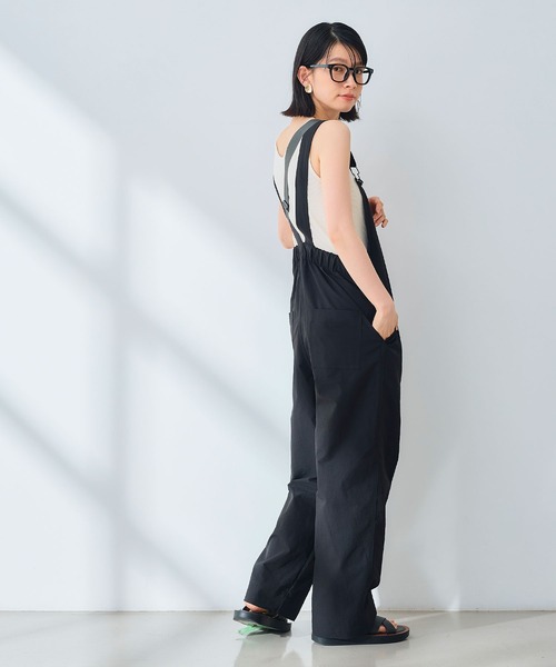 CROSS FUNCTION（クロスファンクション）の「《UV/吸水速乾》エブ楽 イージーサロペット【CROSS FUNCTION/クロスファンクション】（サロペット/オーバーオール・レディース・ベージュ/ブラック・L/M）」の5枚目の写真