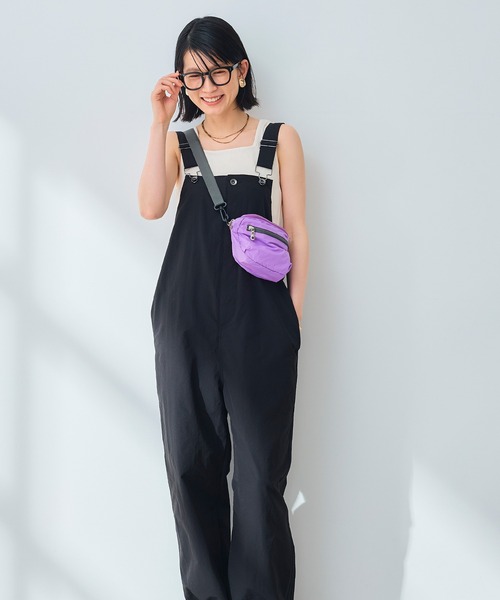 CROSS FUNCTION（クロスファンクション）の「《UV/吸水速乾》エブ楽 イージーサロペット【CROSS FUNCTION/クロスファンクション】（サロペット/オーバーオール・レディース・ベージュ/ブラック・L/M）」の9枚目の写真