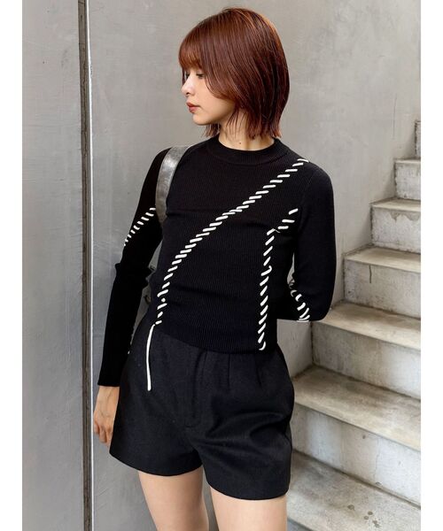 MURUA(ムルーア)の「ウールライクタックショートパンツ(その他パンツ・レディース・グレー/ブラック/ブラウン・1/2)」の22枚目の写真