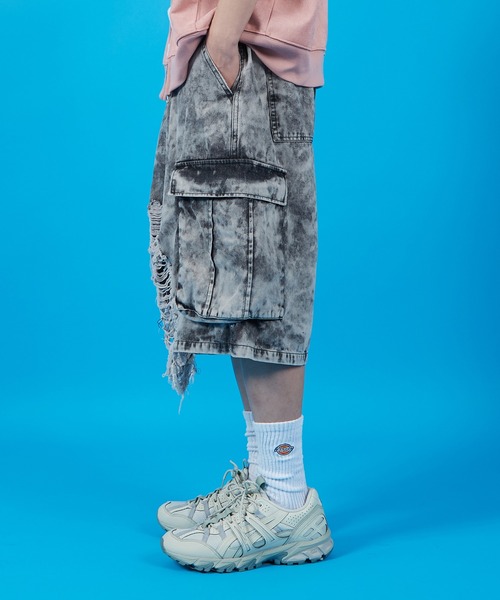 improves(インプローブス)の「クラッシュカーゴショーツ(その他パンツ・メンズ・ブラック/グレー・MEDIUM/LARGE)」の8枚目の写真