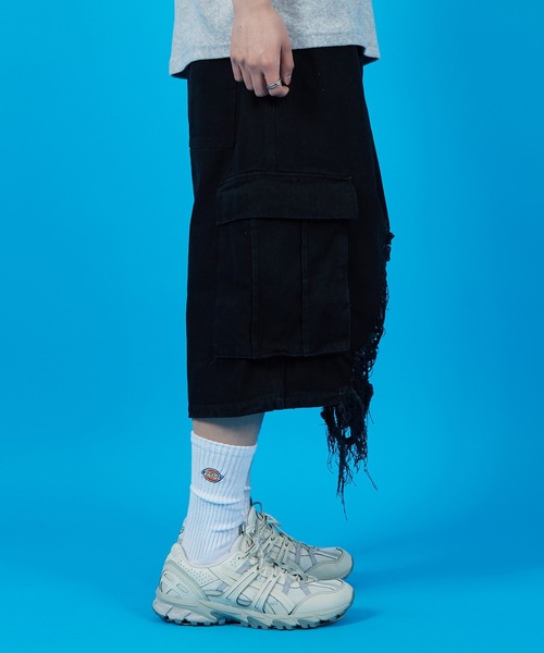 improves(インプローブス)の「クラッシュカーゴショーツ(その他パンツ・メンズ・ブラック/グレー・MEDIUM/LARGE)」の4枚目の写真