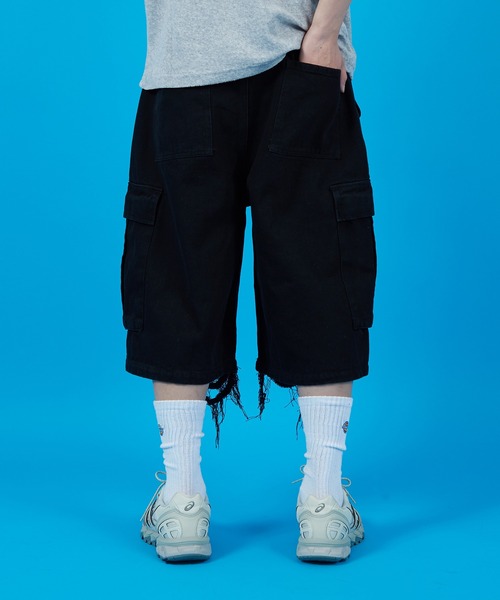 improves(インプローブス)の「クラッシュカーゴショーツ(その他パンツ・メンズ・ブラック/グレー・MEDIUM/LARGE)」の5枚目の写真