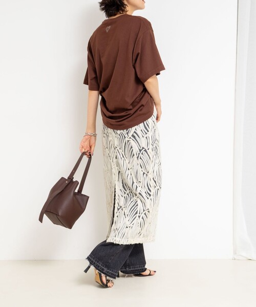 Rie Miller（リエミラー）の「《セットアップ対応》チュール刺繍タイトスカート（スカート・レディース・グレー/キナリ・38）」の14枚目の写真