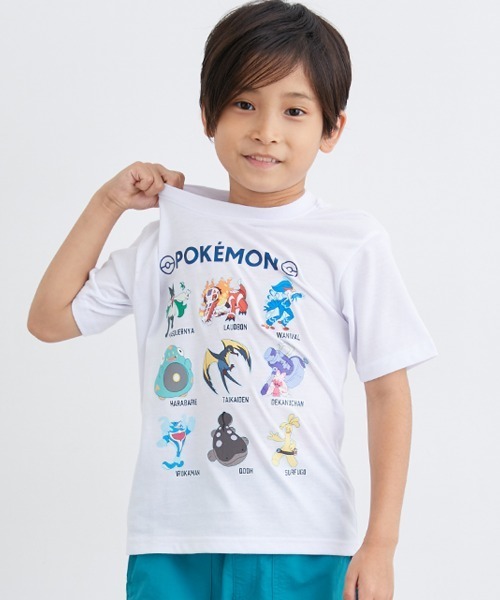 QUNTSTYLE（キュントスタイル）の「【ポケットモンスター】半袖プリントＴシャツ（Tシャツ/カットソー・キッズ・オフホワイト/ブラック/レッド・110/120/130/140）」の6枚目の写真