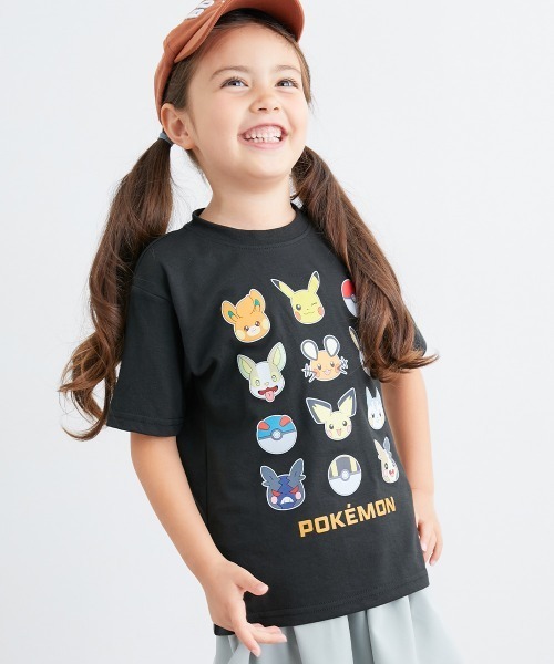 QUNTSTYLE（キュントスタイル）の「【ポケットモンスター】半袖プリントＴシャツ（Tシャツ/カットソー・キッズ・オフホワイト/ブラック/レッド・110/120/130/140）」の10枚目の写真