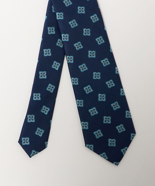 green label relaxing（グリーンレーベルリラクシング）の「GLR シルク② 8.0cm コモン3 ネクタイ（ネクタイ・メンズ・ベージュ/ネイビー・FREE）」の6枚目の写真