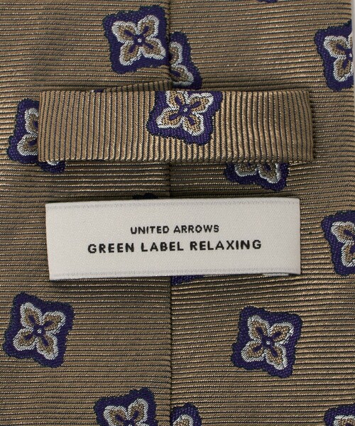 green label relaxing（グリーンレーベルリラクシング）の「GLR シルク② 8.0cm コモン3 ネクタイ（ネクタイ・メンズ・ベージュ/ネイビー・FREE）」の8枚目の写真