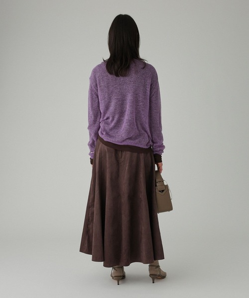 BABYLONE(バビロン)の「フェイクスエードフレアスカート(スカート・レディース・ダークブラウン/ベージュ/キャメル/ブラック・36inch/38inch)」の7枚目の写真