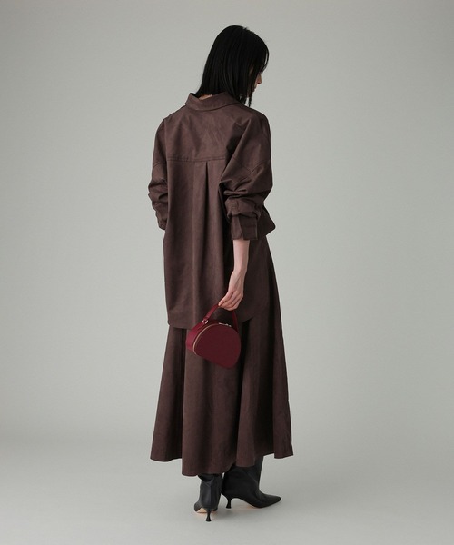 BABYLONE(バビロン)の「フェイクスエードフレアスカート(スカート・レディース・ダークブラウン/ベージュ/キャメル/ブラック・36inch/38inch)」の14枚目の写真