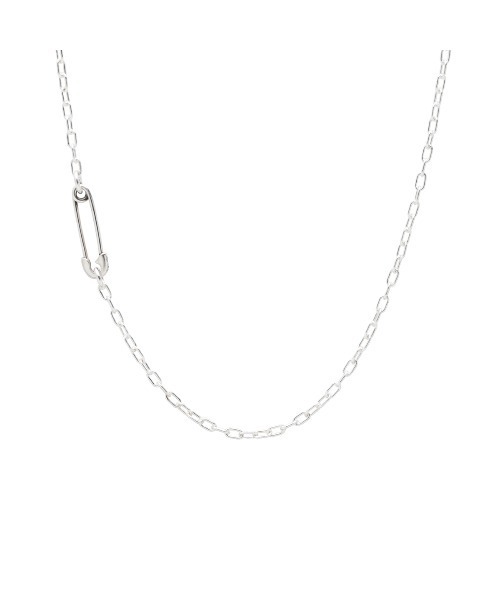 JAM HOME MADE（ジャムホームメイド）の「安全ピン 長アズキ チェーン ダイヤモンド ネックレス XS シルバー925 メンズ レディース（ネックレス・メンズ・ブラック/シルバー/ゴールド・ONE SIZE）」の2枚目の写真