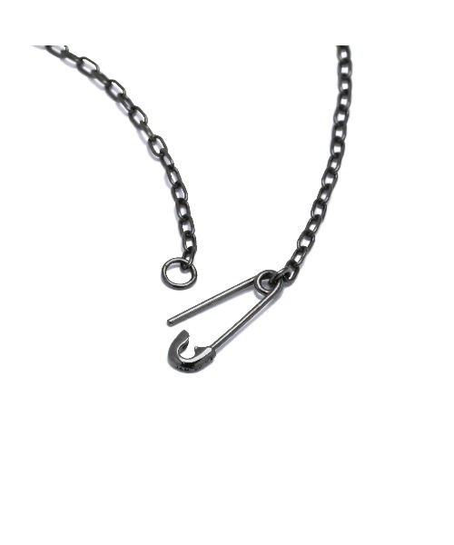 JAM HOME MADE（ジャムホームメイド）の「安全ピン 長アズキ チェーン ダイヤモンド ネックレス XS シルバー925 メンズ レディース（ネックレス・メンズ・ブラック/シルバー/ゴールド・ONE SIZE）」の9枚目の写真