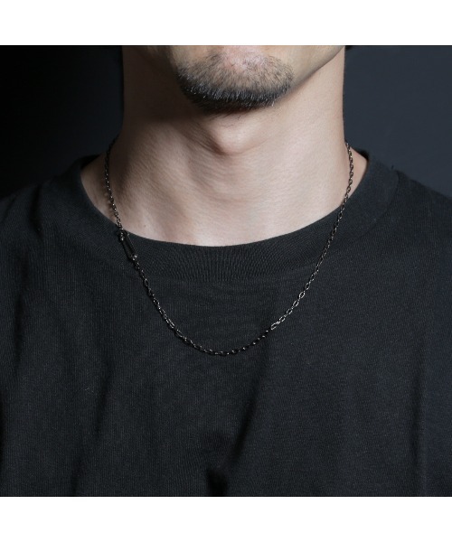 JAM HOME MADE（ジャムホームメイド）の「安全ピン 長アズキ チェーン ダイヤモンド ネックレス XS シルバー925 メンズ レディース（ネックレス・メンズ・ブラック/シルバー/ゴールド・ONE SIZE）」の5枚目の写真