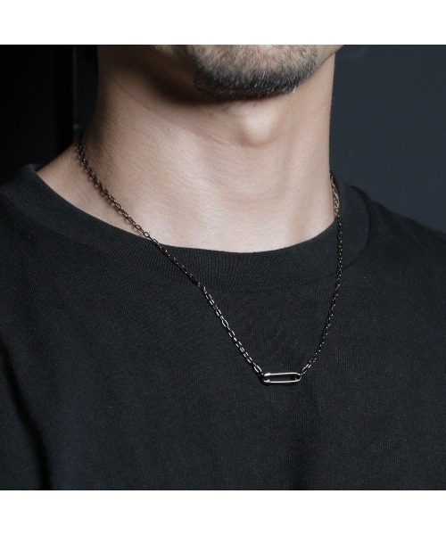JAM HOME MADE（ジャムホームメイド）の「安全ピン 長アズキ チェーン ダイヤモンド ネックレス XS シルバー925 メンズ レディース（ネックレス・メンズ・ブラック/シルバー/ゴールド・ONE SIZE）」の6枚目の写真