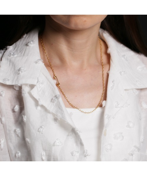 JAM HOME MADE（ジャムホームメイド）の「安全ピン 長アズキ チェーン ダイヤモンド ネックレス XS シルバー925 メンズ レディース（ネックレス・メンズ・ブラック/シルバー/ゴールド・ONE SIZE）」の15枚目の写真