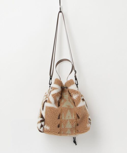 PENDLETON（ペンドルトン）の「PENDLETON/ペンドルトン ボアドローバッグ（ショルダーバッグ・レディース・グレー/ベージュ・FREE）」の3枚目の写真