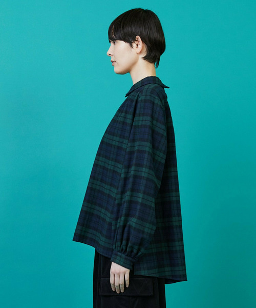 ★FRAPBOIS★ フラボア テーラード チェック柄 二宮　嵐 ビエラチェック ブラウス（シャツ/ブラウス）｜FRAPBOIS（フラボア）の