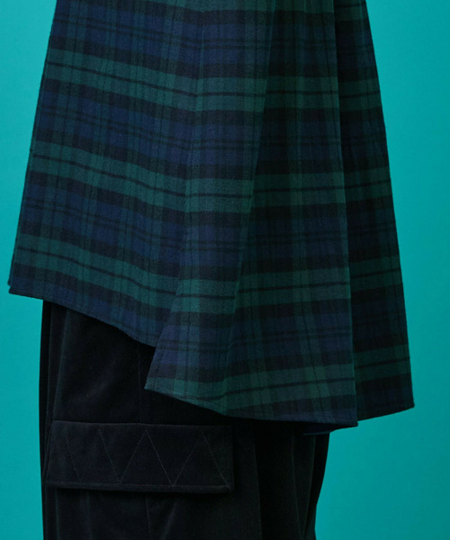 FRAPBOIS（フラボア）の「ビエラチェック ブラウス（シャツ/ブラウス・レディース・グリーン/レッド・1）」の6枚目の写真