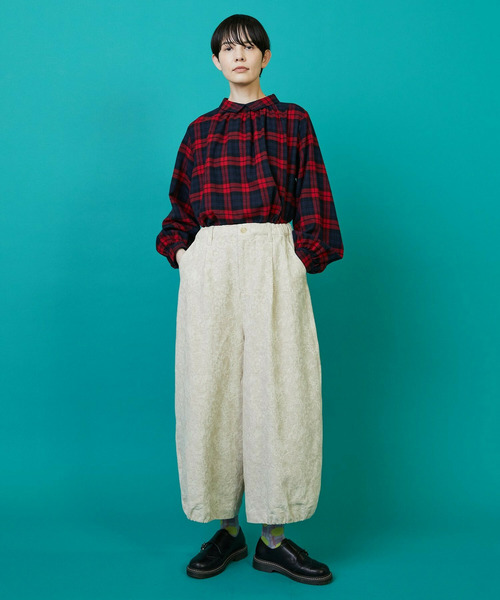 FRAPBOIS（フラボア）の「ビエラチェック ブラウス（シャツ/ブラウス・レディース・グリーン/レッド・1）」の19枚目の写真