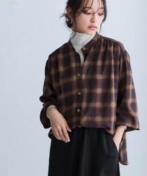 ＜大きいサイズ＞ シアーバンドカラーゆるシャツ（吸汗速乾・防しわ）