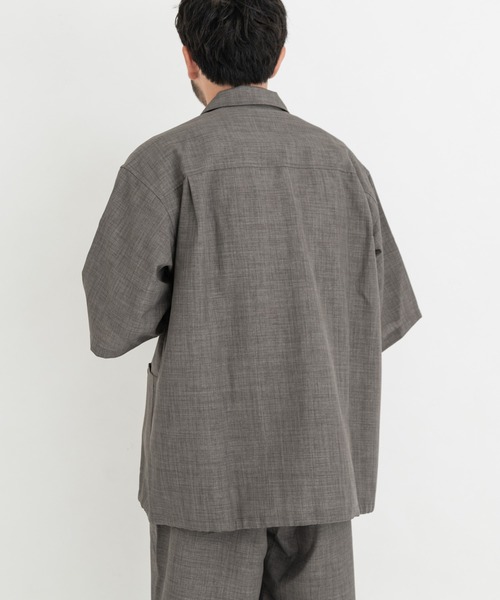 EKAL（エカル）の「『吸水速乾/UVカット/UR TECH』ハイツイストショートスリーブシャツ（シャツ/ブラウス・メンズ・チャコール/グレー・MEDIUM/LARGE）」の18枚目の写真