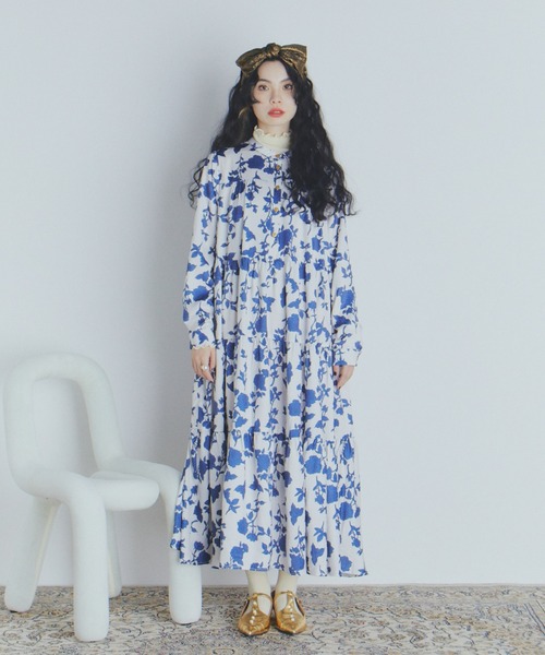 ⭐️青白ワンピース3027 ANAYI(アナイ)｜スノートワルドジュイシャツワンピース/ブルー の通販