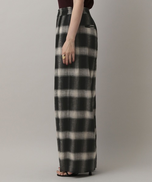 A part by（アパートバイ）の「オンブレーチェックパンツ（その他パンツ・レディース・ブラック/ネイビー・FREE）」の10枚目の写真
