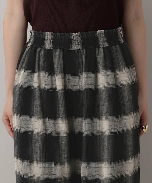 A part by（アパートバイ）の「オンブレーチェックパンツ（その他パンツ・レディース・ブラック/ネイビー・FREE）」の12枚目の写真