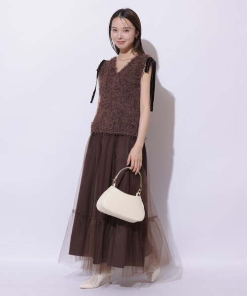 チュール×タフタスカート（スカート）｜Mystrada（マイ