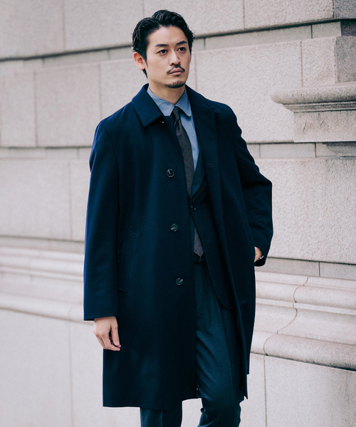 Mackintosh（マッキントッシュ）の「MACKINTOSH(マッキントッシュ) 別注 DUNKELD/ダンケルド Loro Piana Fabric（ステンカラーコート・メンズ・ネイビー・36/38/40/42/34）」の4枚目の写真